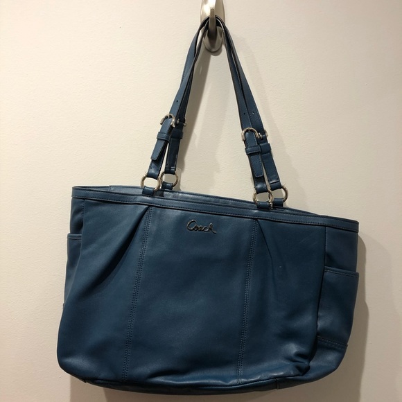 Coach Handbags - Coach Blue Tote Handbag